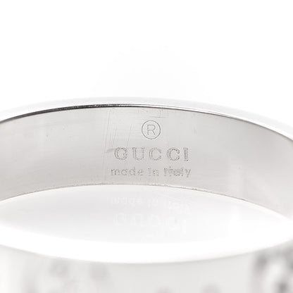 Gucci 18K White Gold 4mm Icon Thin Band Ring 53 6.25 7 of 7