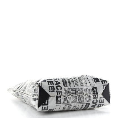 Versace PVC Tabloid Print Shopping Bag White Multicolor 4 of 12