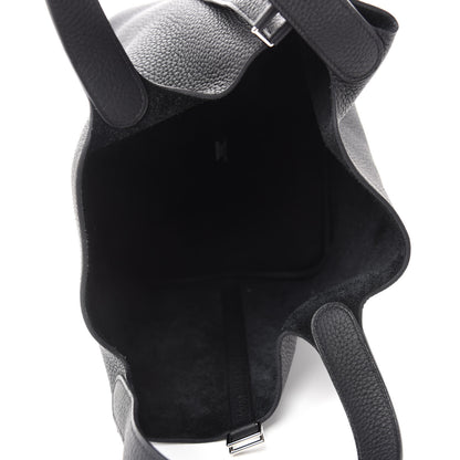 Hermes Taurillon Clemence Picotin Lock 22 MM Black 5 of 11