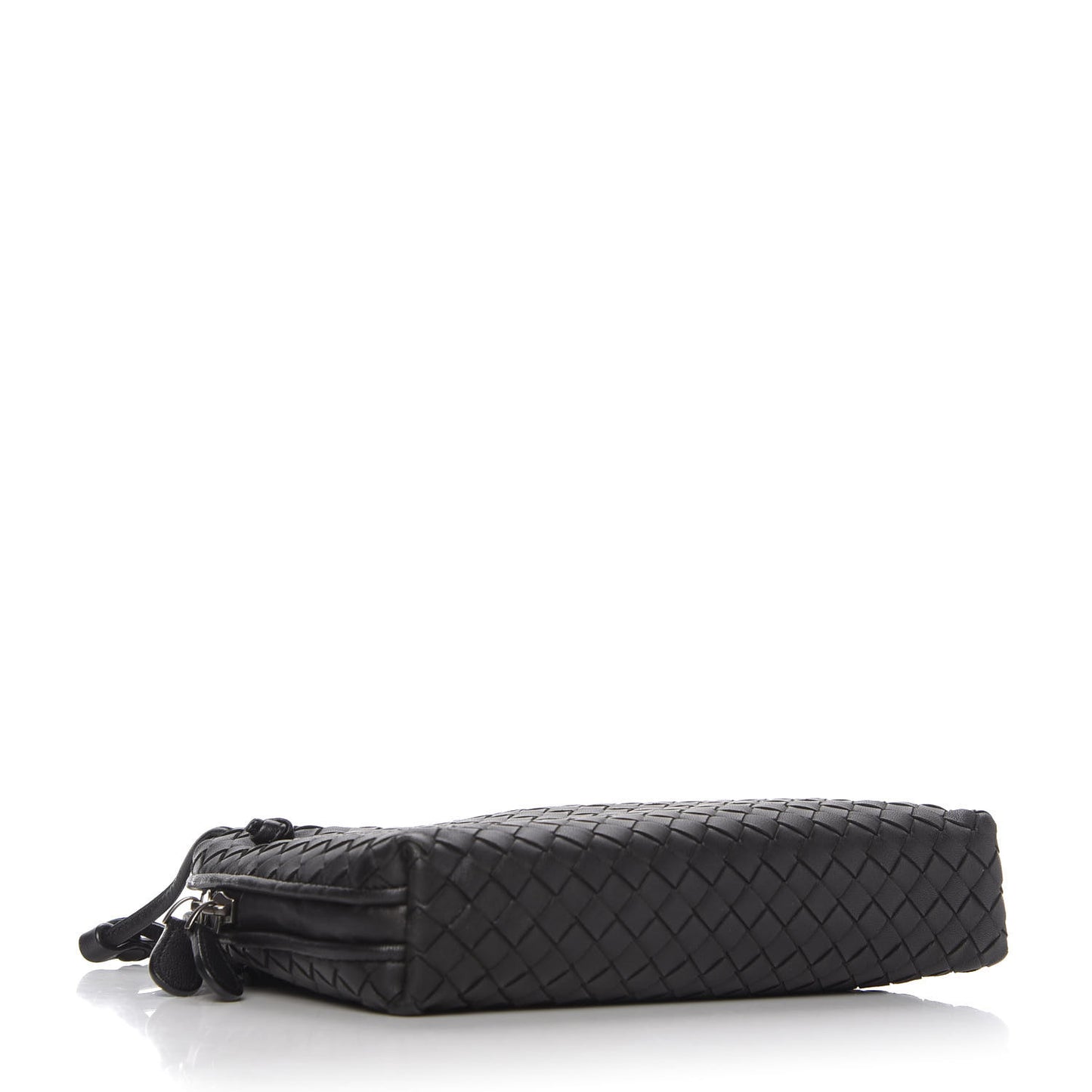 Nappa Intrecciato Nodini Crossbody Messenger Black