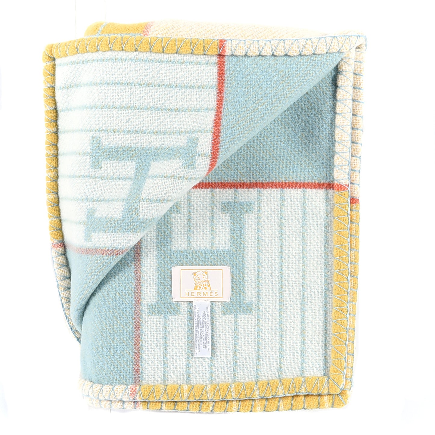 Wool Cashmere Avalon Passe-Passe Blanket Miel