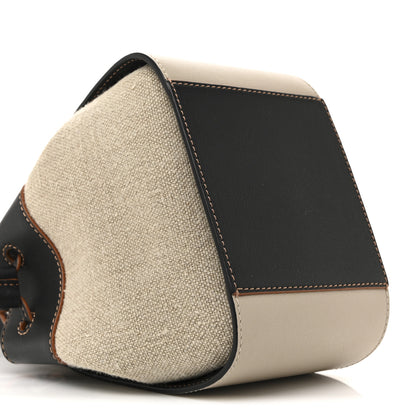 Loewe Calfskin Canvas Mini Hammock Shoulder Bag Mink Black 9 of 10