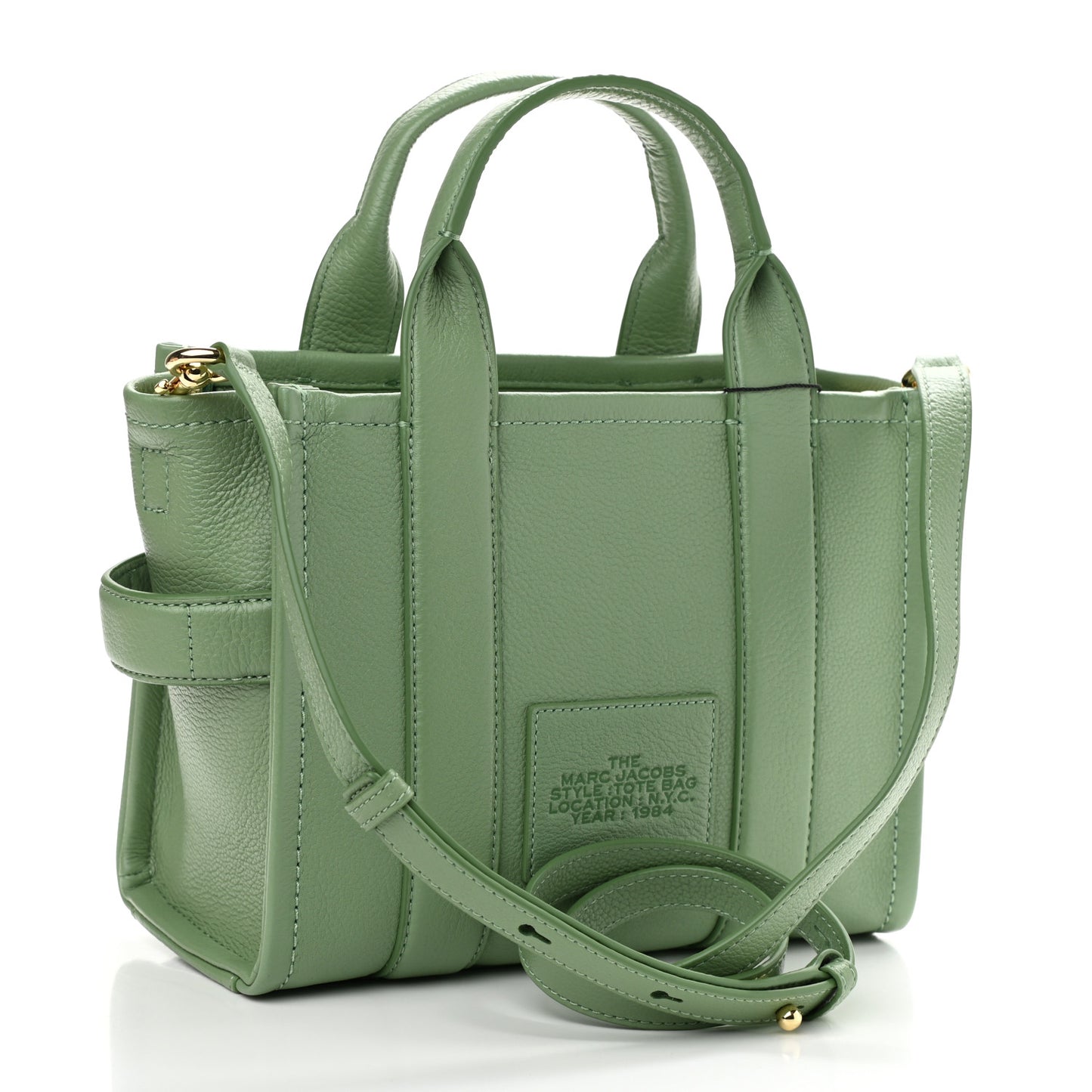 Grained Calfskin Small The Tote Bag Aspen Green