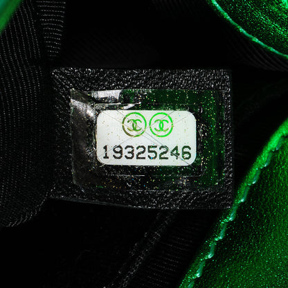 Chanel Metallic Patent Calfskin Medium Boy Flap Green 9 of 9