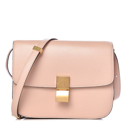 Celine Shiny Goatskin Medium Classic Box Flap Bag Blush 1 of 11
