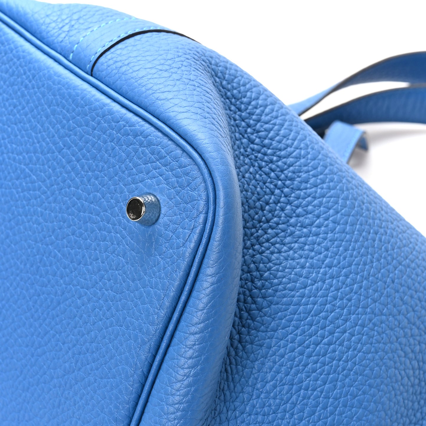 Taurillon Clemence Picotin Lock 22 MM Bleu Zanzibar