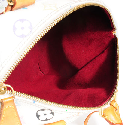 Louis Vuitton Monogram Multicolor Speedy 30 White 5 of 7