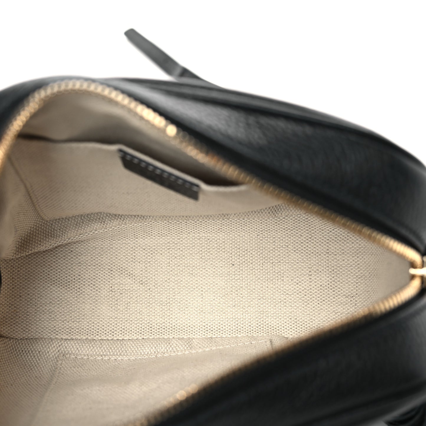 Pebbled Calfskin Small Soho Disco Bag Black