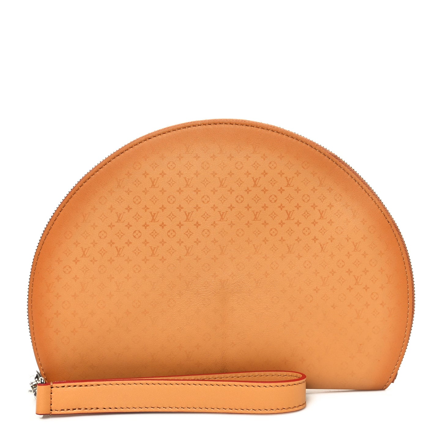 Calfskin Monogram Fortune Cookie Pouch Purple