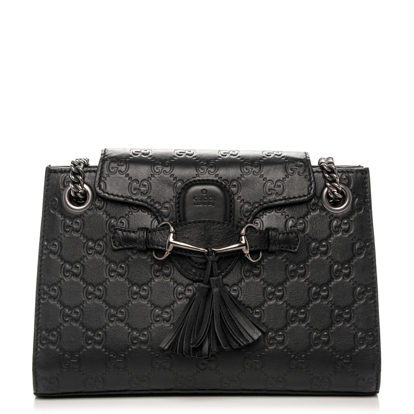 Guccissima Small Emily Shoulder Bag Black