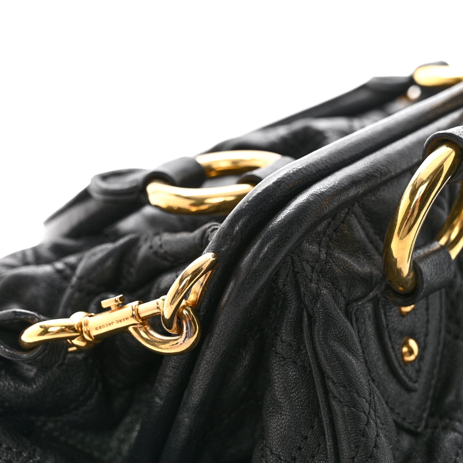 Marc Jacobs Calfskin Quilted Stam Black 16 of 18