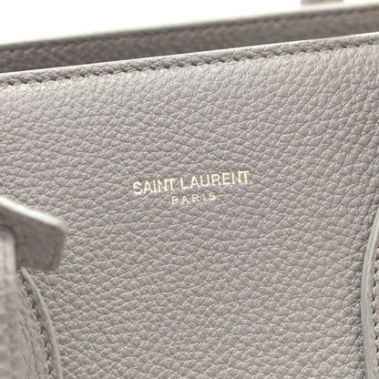 Saint Laurent Grained Calfskin Small Sac De Jour Fog 10 of 12