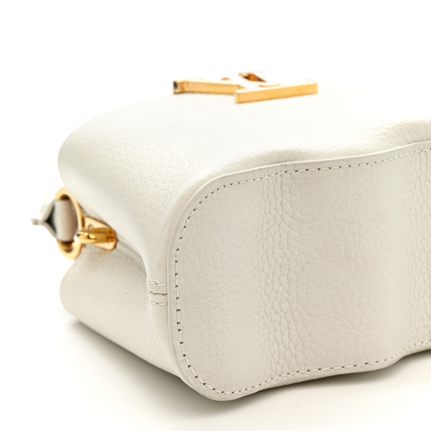 Louis Vuitton Taurillon Capucines Capushell Mini White 8 of 10