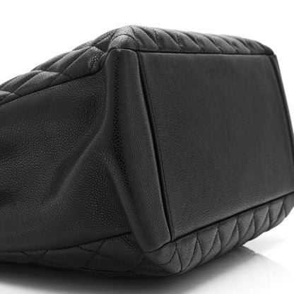 Chanel Caviar Quilted Grand Shopping Tote GST Black 9 of 10