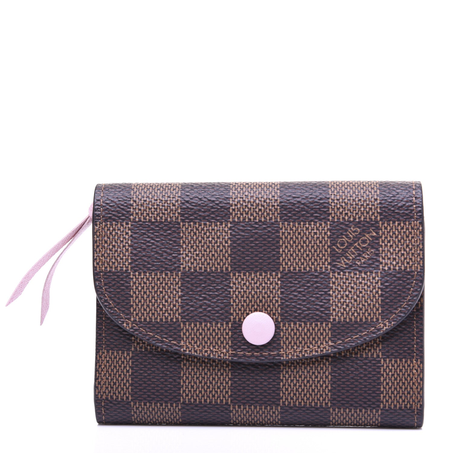Louis Vuitton Damier Ebene Rosalie Coin Purse Rose Ballerine 1 of 9