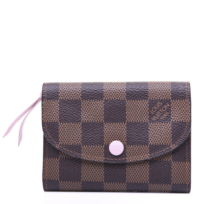 Louis Vuitton Damier Ebene Rosalie Coin Purse Rose Ballerine 1 of 9