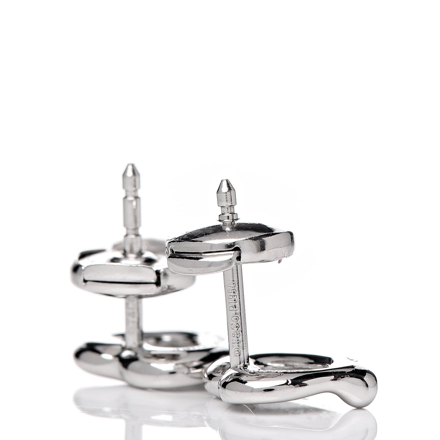 Platinum Diamond Elsa Peretti Open Heart Earrings
