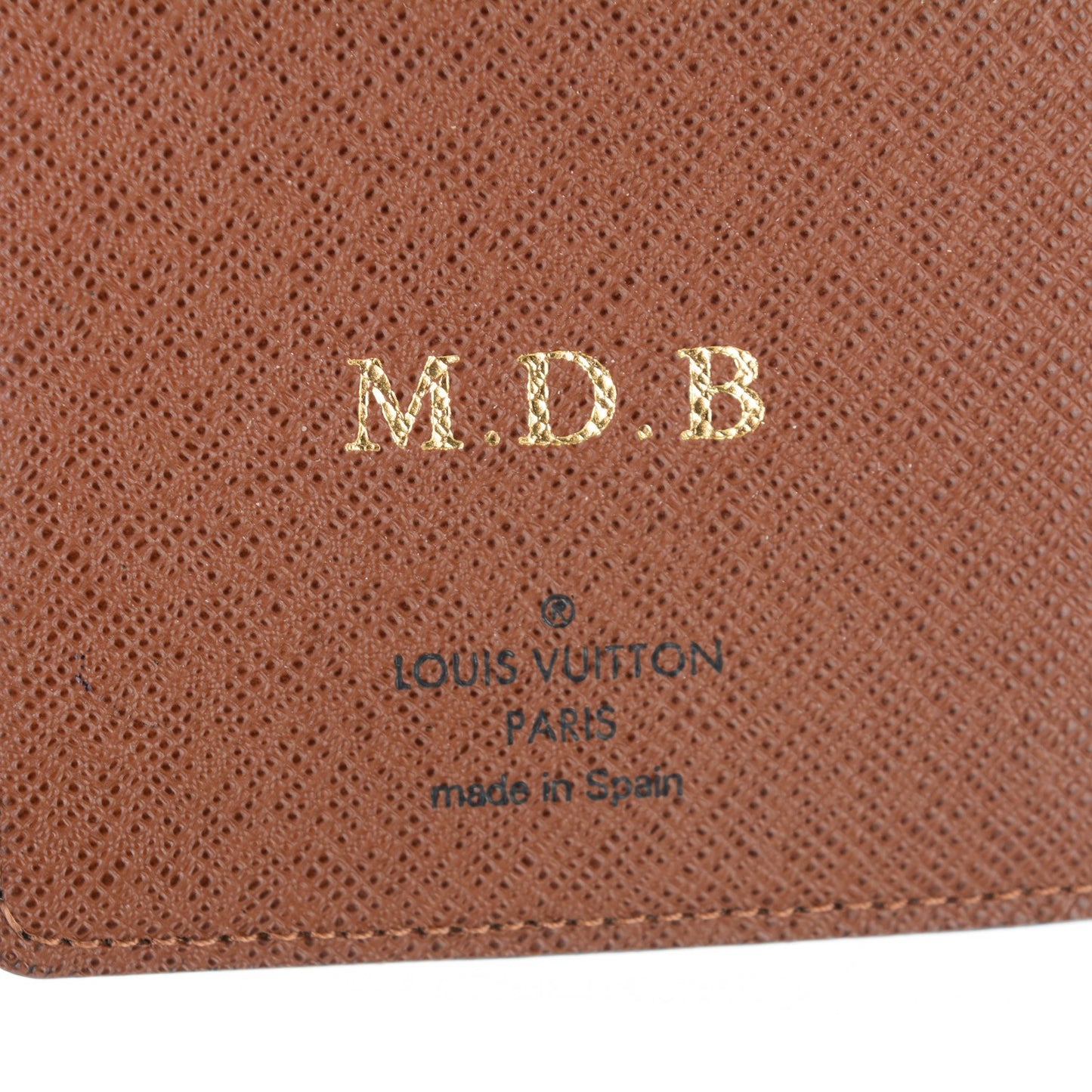 Monogram Pocket Agenda Cover