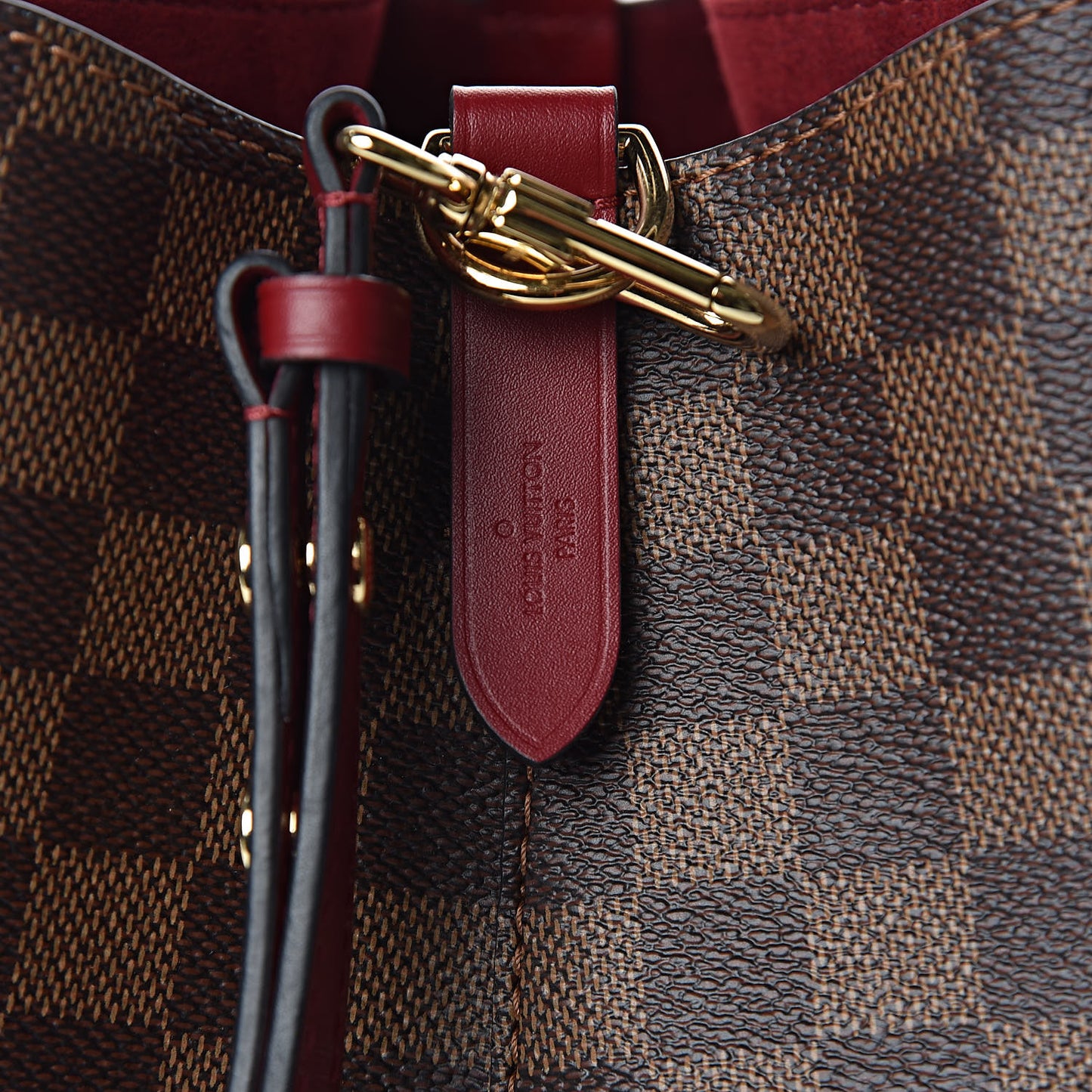 Damier Ebene Neonoe MM Cherry Berry