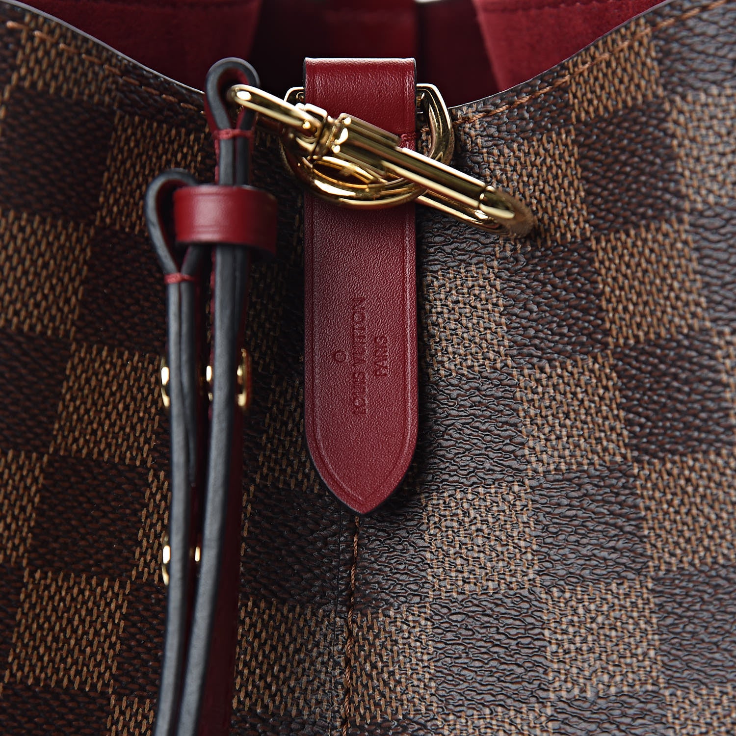 Louis Vuitton Damier Ebene Neonoe MM Cherry Berry 6 of 9
