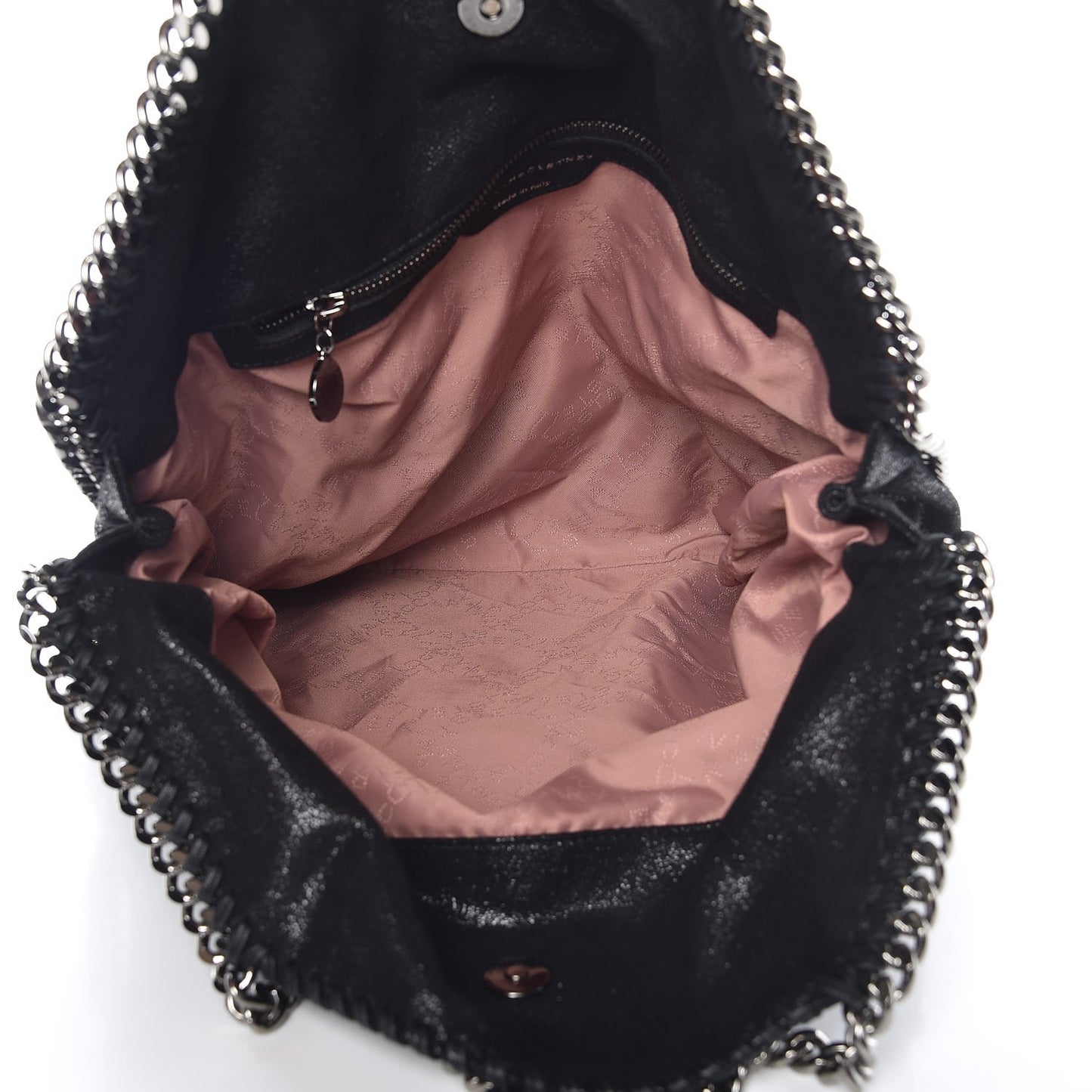 Shaggy Deer Falabella Fold Over Tote Black