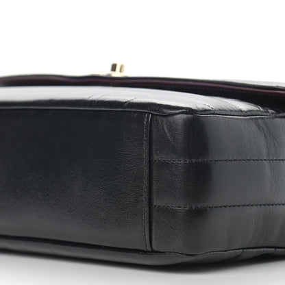 Chanel Shiny Lambskin Chevron Quilted Miroir Black 10 of 11