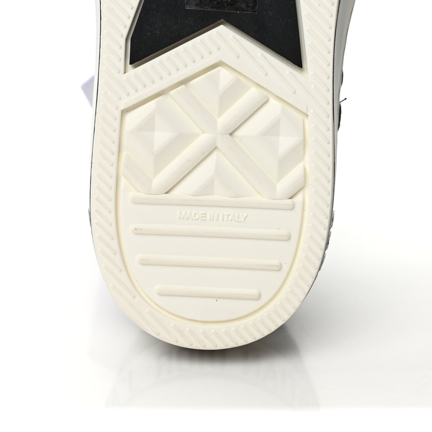 Technical Knit Calfskin Womens Walk'N'Dior High Top Sneaker 37 Black