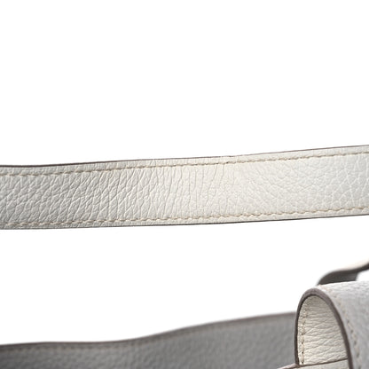 Hermes Taurillon Clemence Double Sens 45 Reversible Tote White Gris Perle 17 of 17