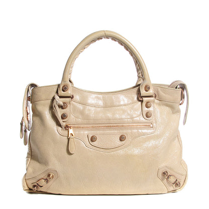 Balenciaga Agneau Giant 12 Rose Gold Hardware Town Praline 1 of 13
