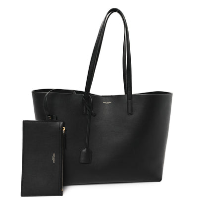 Saint Laurent Calfskin Large Shopping Tote Black 3 of 12