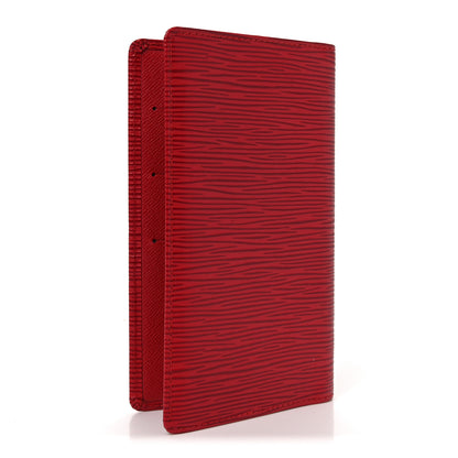 Louis Vuitton Epi Checkbook Organizer Wallet Castillan Red 3 of 6