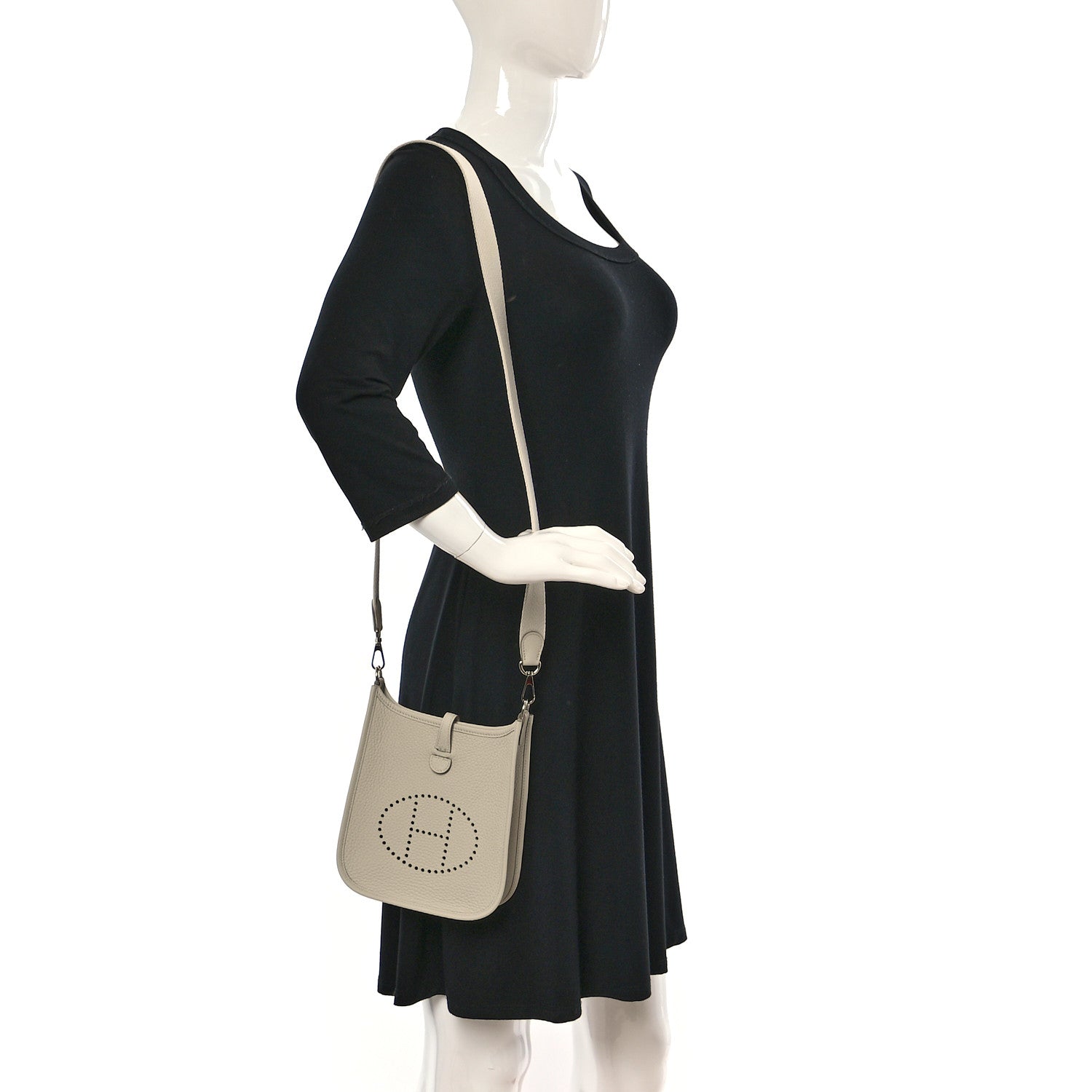 Hermes Taurillon Clemence Amazone Evelyne TPM Beton 2 of 11