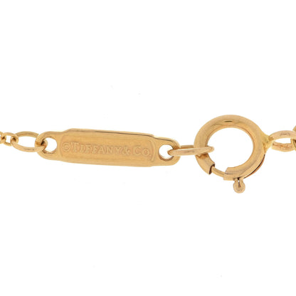 Tiffany 18K Yellow Gold Diamond Small T Smile Pendant Necklace 5 of 7