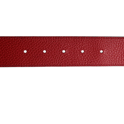 Gucci Dollar Calfskin 1973 Reversible Belt 90 36 Black Sun Orange 5 of 7