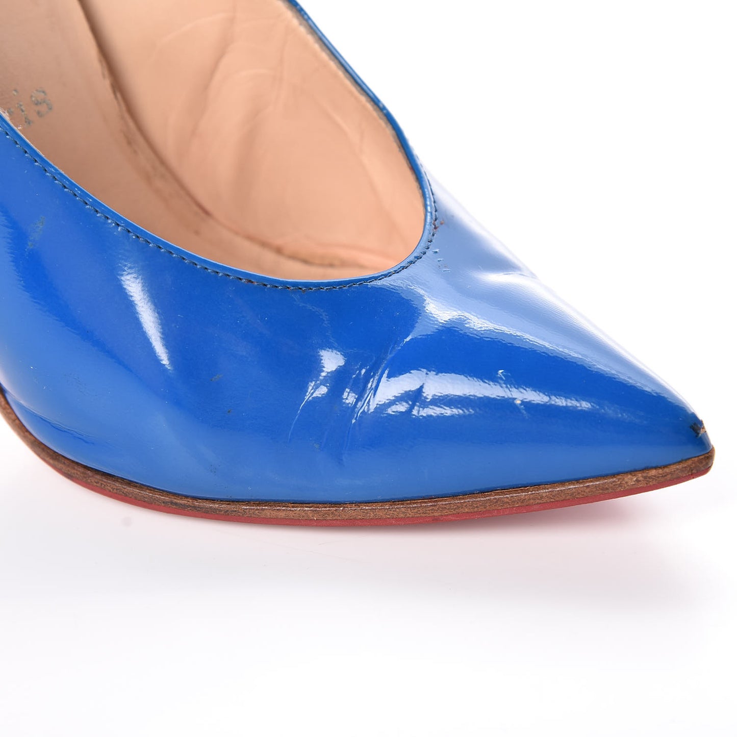 Patent Lola Pumps 37 Blue