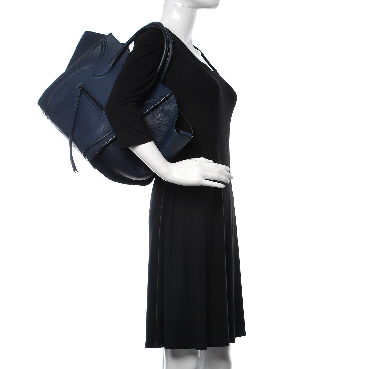 Supple Calfskin Medium Phantom Luggage Midnight