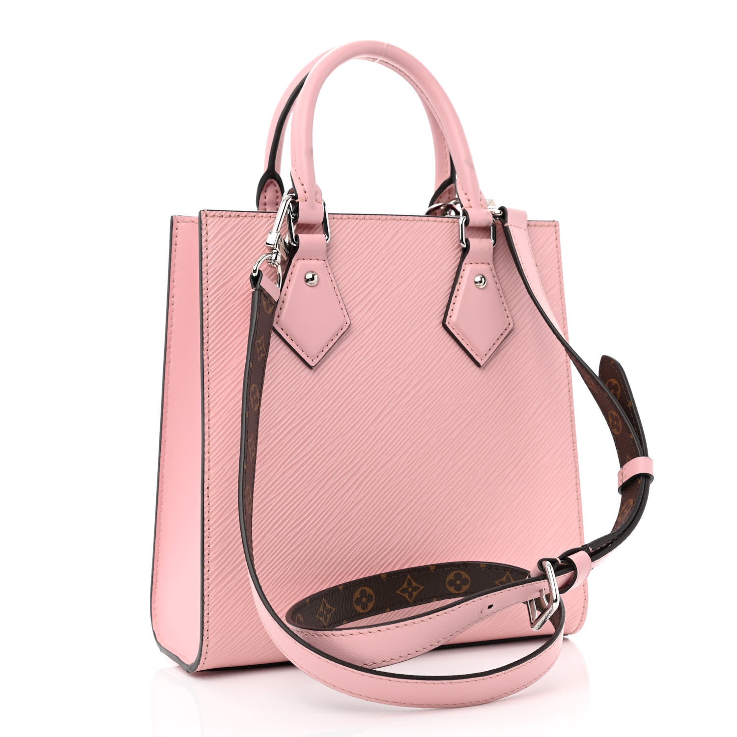 Louis Vuitton Epi Sac Plat BB Rose Ballerine 3 of 11