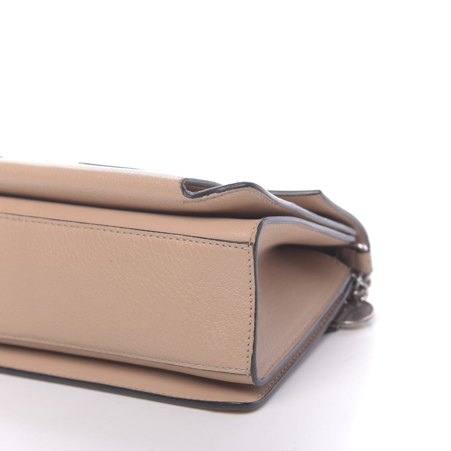 Goatskin Small GV3 Shoulder Bag Beige