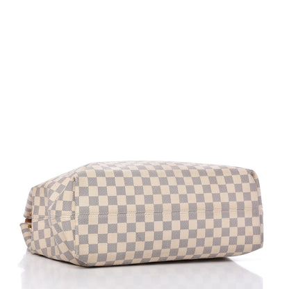 Louis Vuitton Damier Azur Graceful MM Rose Ballerine 4 of 13