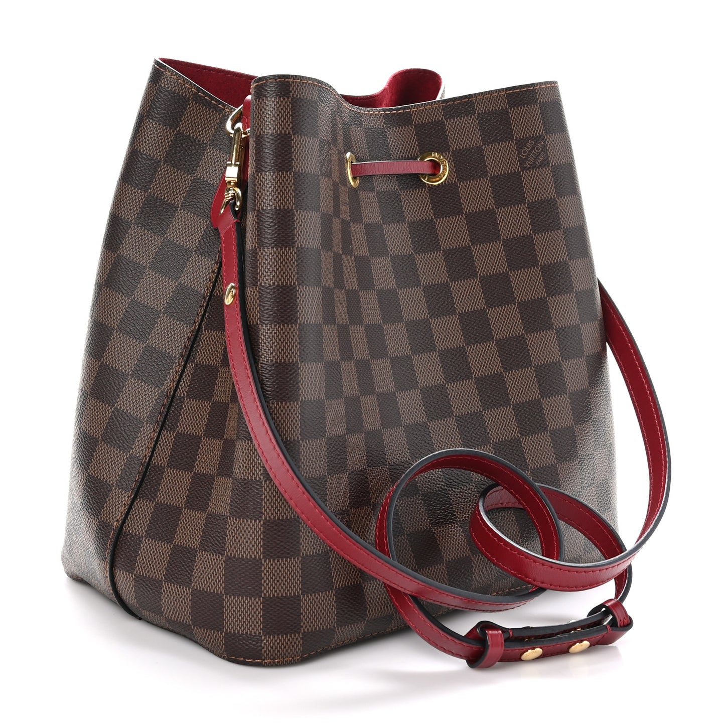 Damier Ebene Neonoe MM Cherry Berry