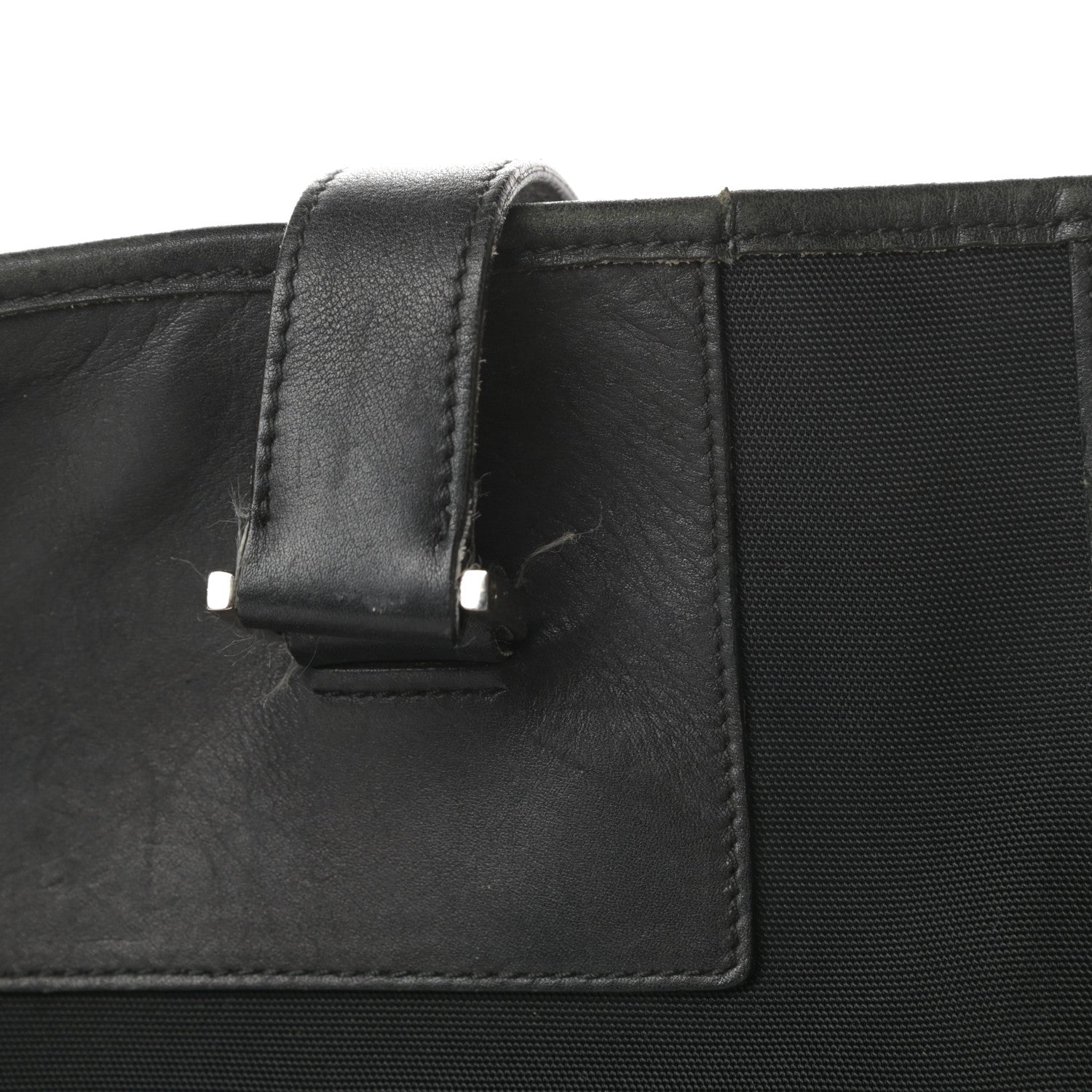 Gucci Nylon Calfskin Tote Black 16 of 20