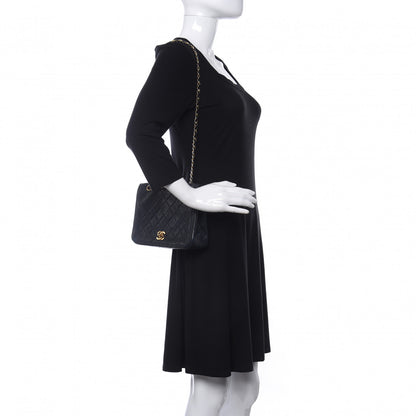 Chanel Lambskin Quilted Small Single Flap Bag Navy 2 of 12