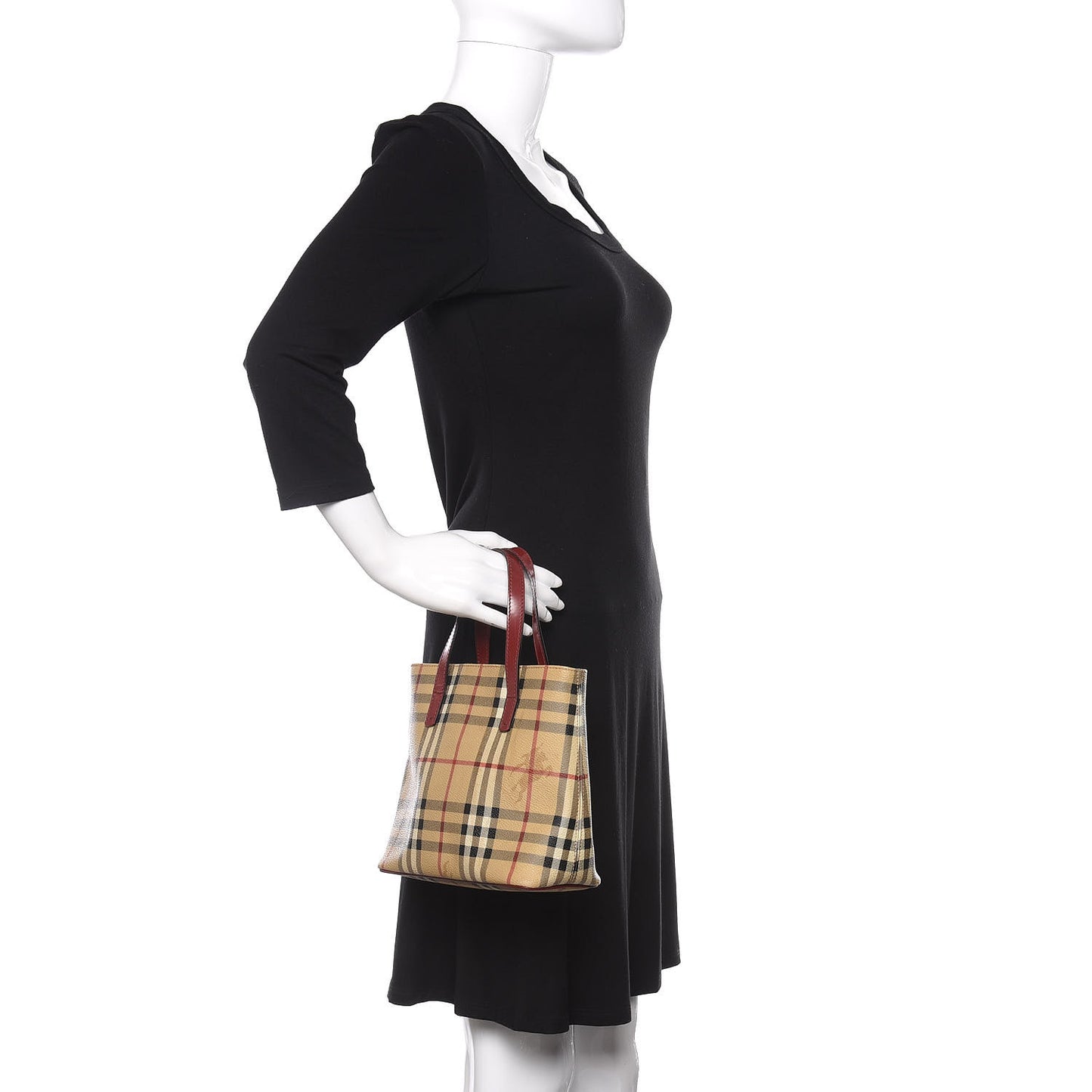 Haymarket Check Small Tote Red