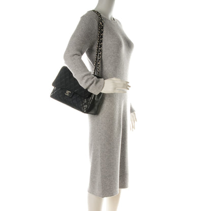 Chanel Caviar Quilted Jumbo Single Flap Black 2 of 13
