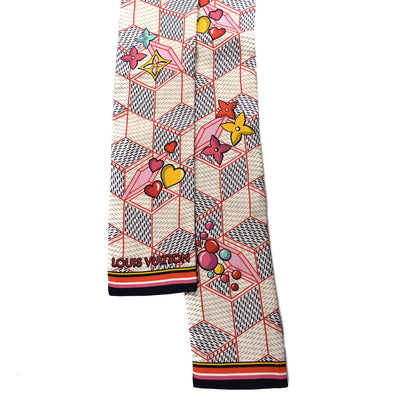 Louis Vuitton Silk Damier Pop Up Bandeau Azur 2 of 4