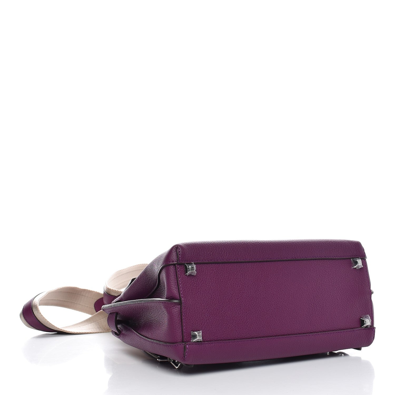 MCM Grained Calfskin Medium Milla Convertible Backpack Mystic Purple 4 of 8