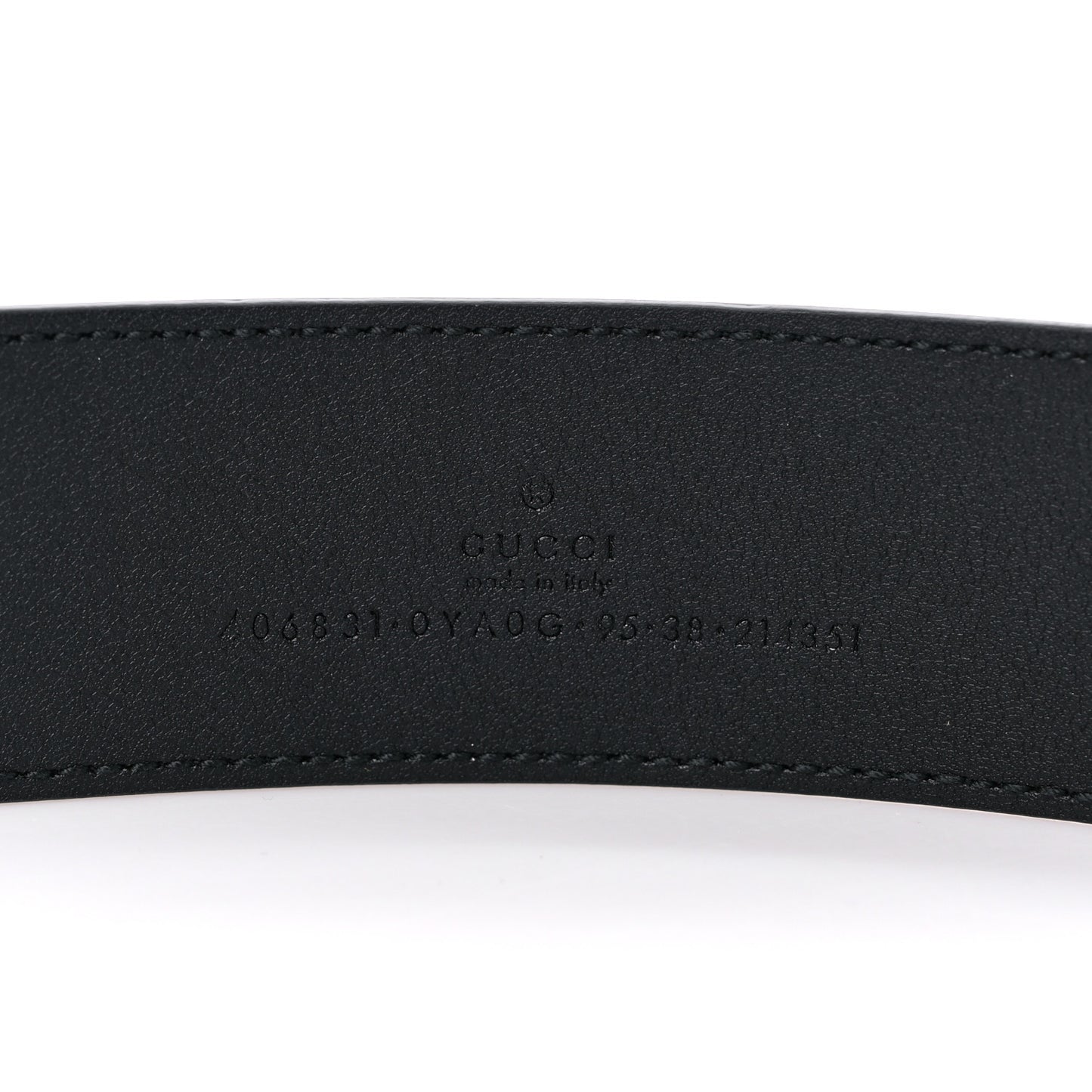 Plutone Calfskin Double G 40mm Belt 95 38 Black
