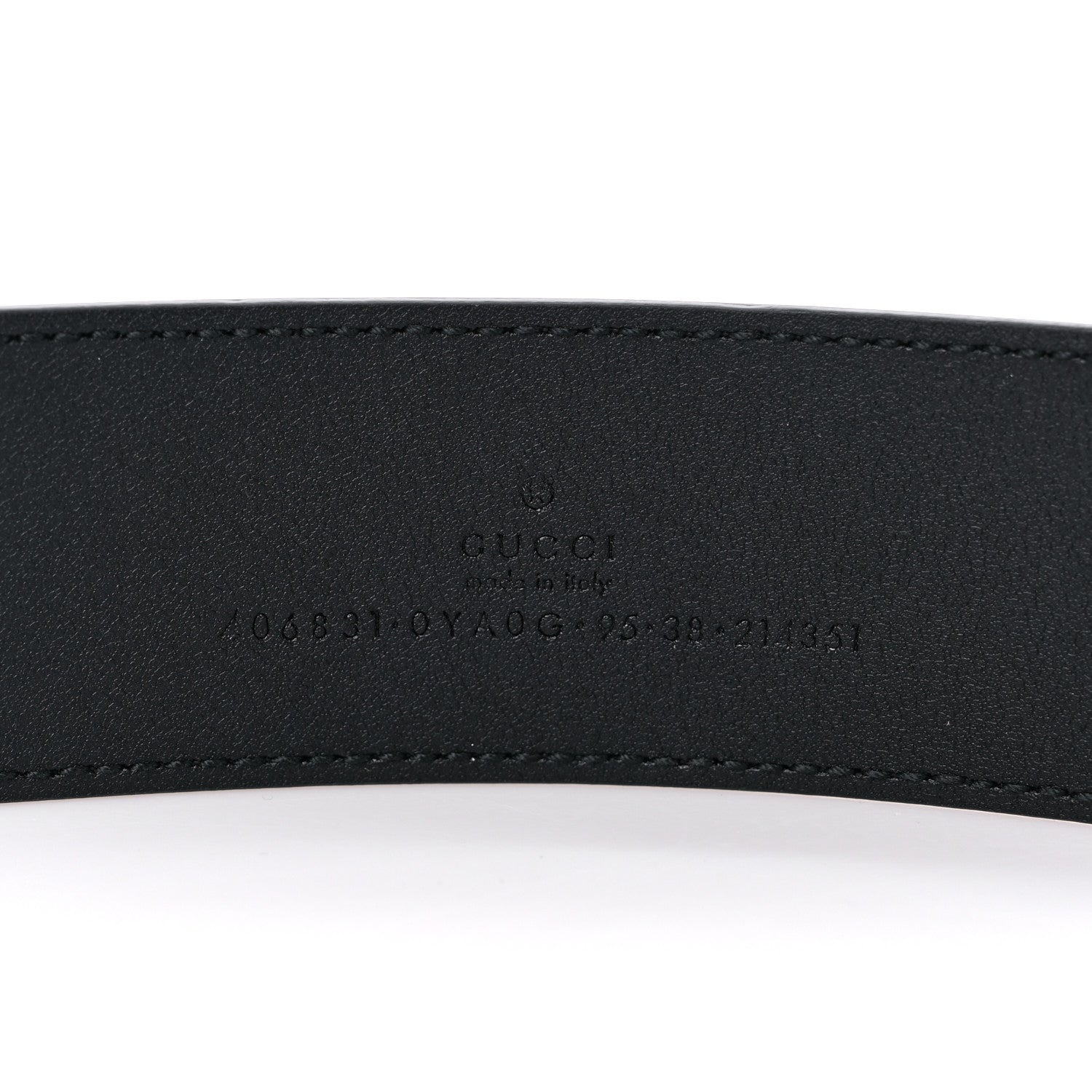 Gucci Plutone Calfskin Double G 40mm Belt 95 38 Black 3 of 4