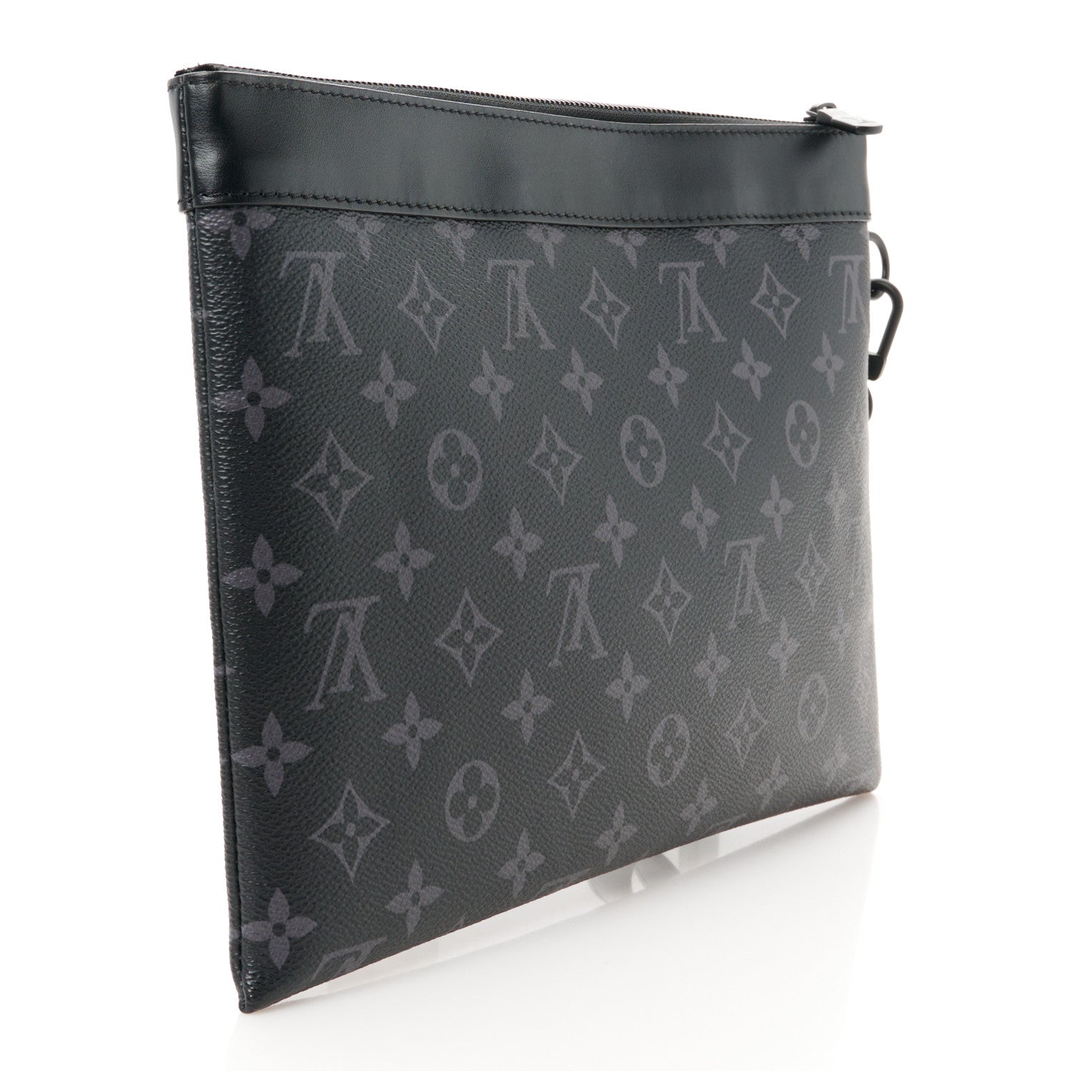 Louis Vuitton Monogram Eclipse Pochette To-Go Black 4 of 9