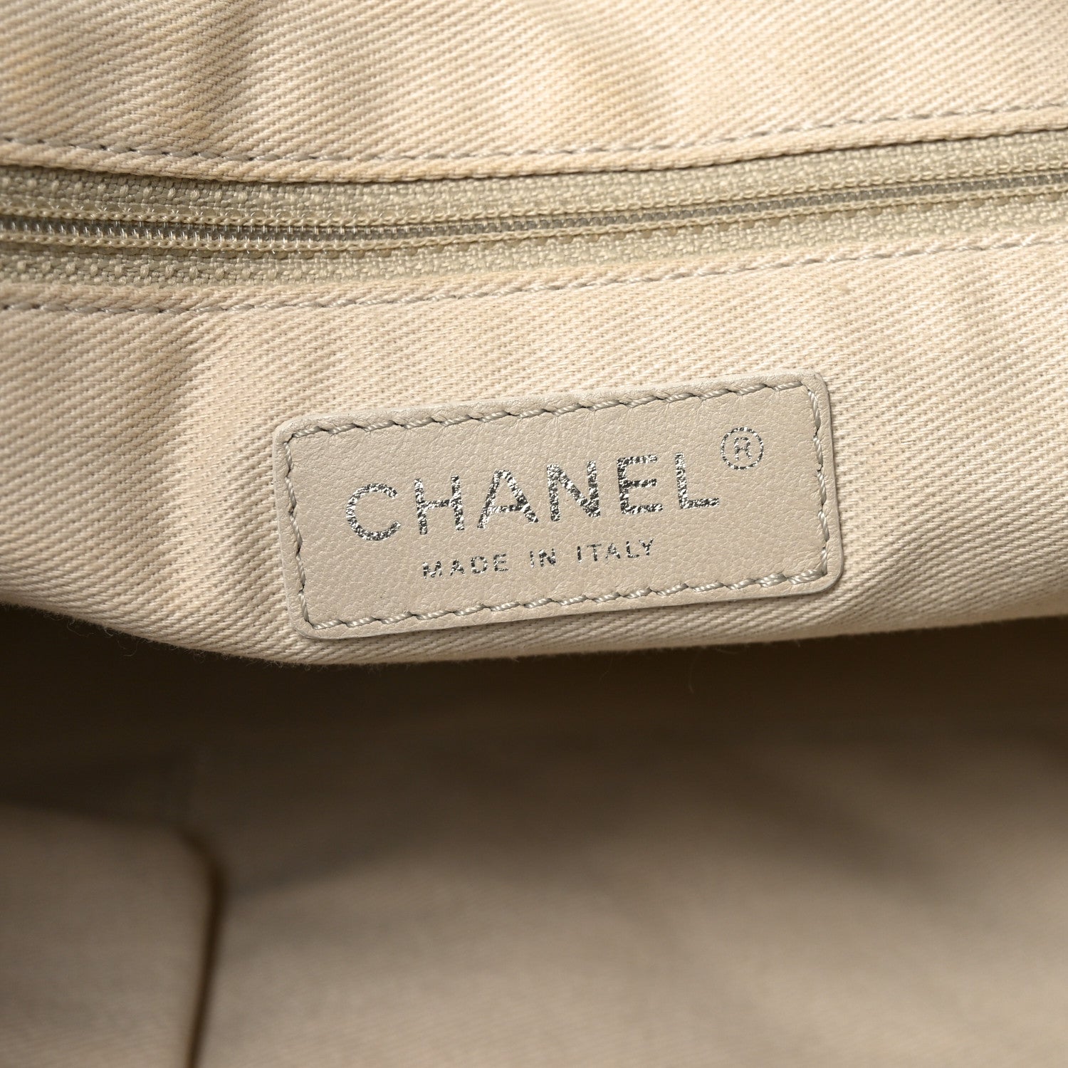 Chanel Caviar Stitched CC Pocket Tote White 6 of 10